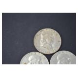 Lot of 10 Franklin Half Dollar Coins 1958-1963