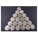 Lot of Kennedy Half Dollars, 1965-1969, 40 Silver Coins