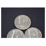 Lot of Kennedy Half Dollars, 1965-1969, 40 Silver Coins