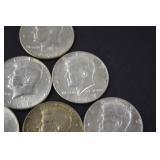 Lot of Kennedy Half Dollars, 1965-1969, 40 Silver Coins