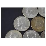 Lot of Kennedy Half Dollars, 1965-1969, 40 Silver Coins