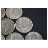 Lot of Kennedy Half Dollars, 1965-1969, 40 Silver Coins
