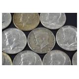 Lot of Kennedy Half Dollars, 1965-1969, 40 Silver Coins