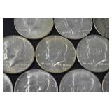 Lot of Kennedy Half Dollars, 1965-1969, 40 Silver Coins