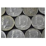 Lot of Kennedy Half Dollars, 1965-1969, 40 Silver Coins