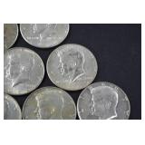 Lot of Kennedy Half Dollars, 1965-1969, 40 Silver Coins
