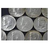 1967 Kennedy Half Dollar Lot, 40 Silver Coins