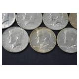 1967 Kennedy Half Dollar Lot, 40 Silver Coins