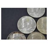 Group of 10 Kennedy Half Dollars 1966-1969