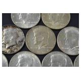 Group of 10 Kennedy Half Dollars 1966-1969