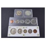 U.S. Coin Set with 1950 Franklin Half Dollar, Quarters, and More