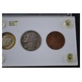 U.S. Coin Set with 1950 Franklin Half Dollar, Quarters, and More