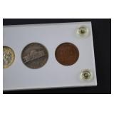 U.S. Coin Set with 1950 Franklin Half Dollar, Quarters, and More