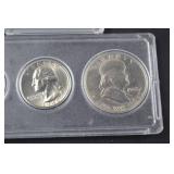 U.S. Coin Set with 1950 Franklin Half Dollar, Quarters, and More