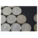 Group of Canadian and US Dimes, Mixed Years