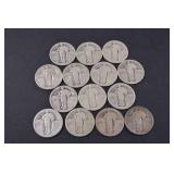 Standing Liberty Quarter Lot - Early 20th Century US Silver Coins