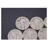Standing Liberty Quarter Lot - Early 20th Century US Silver Coins