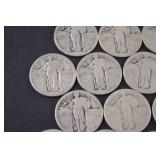 Standing Liberty Quarter Lot - Early 20th Century US Silver Coins