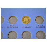 Mercury Dimes Collection in Album, 1916-1936 Assorted Dates/Mints