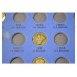 Mercury Dimes Collection in Album, 1916-1936 Assorted Dates/Mints