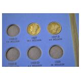 Mercury Dimes Collection in Album, 1916-1936 Assorted Dates/Mints