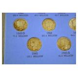 Mercury Dimes Collection in Album, 1916-1936 Assorted Dates/Mints