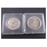 1949 Franklin Half Dollar and 1946 Iowa Statehood Centennial Half Dollar