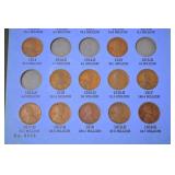US Wheat and Indian Head Cent Collection in Whitman Folders, 1880s-1940s