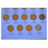 US Wheat and Indian Head Cent Collection in Whitman Folders, 1880s-1940s