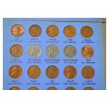 US Wheat and Indian Head Cent Collection in Whitman Folders, 1880s-1940s