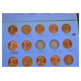 US Wheat and Indian Head Cent Collection in Whitman Folders, 1880s-1940s