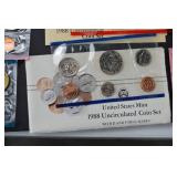 Large Collection of US Mint Uncirculated Coin Sets and Souvenir Sets