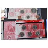 Large Collection of US Mint Uncirculated Coin Sets and Souvenir Sets