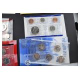 Large Collection of US Mint Uncirculated Coin Sets and Souvenir Sets
