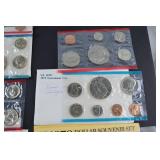 Large Collection of US Mint Uncirculated Coin Sets and Souvenir Sets