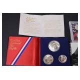 Assorted U.S. Mint Silver Proof Sets and Commemorative Coins