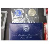 Assorted U.S. Mint Silver Proof Sets and Commemorative Coins
