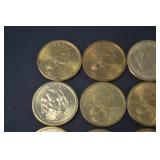 US Dollar Coin Lot: Presidential, Sacagawea, and Susan B Anthony
