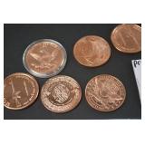 Extensive U.S. Coin and Medal Collection: Graded Quarters, Sets, and Copper Rounds