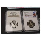 Extensive U.S. Coin and Medal Collection: Graded Quarters, Sets, and Copper Rounds