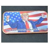 Trump vs. Biden KO Novelty .999 Fine Copper Bar Lot