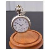 Vintage Elgin Pocket Watch with Stand and Glass Dome - MSRP $350