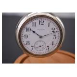 Vintage Elgin Pocket Watch with Stand and Glass Dome - MSRP $350
