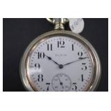 Vintage Elgin Pocket Watch with Stand and Glass Dome - MSRP $350