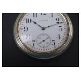 Vintage Elgin Pocket Watch with Stand and Glass Dome - MSRP $350