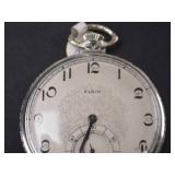 Vintage Elgin 14k gold filled Streamline Pocket Watch with Display Dome and Stand