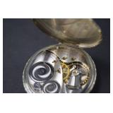 Vintage Elgin 14k gold filled Streamline Pocket Watch with Display Dome and Stand