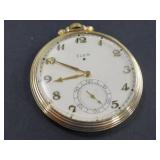 Elgin 10K Gold Filled Pocket Watch, Working Condition