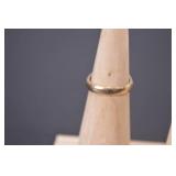10k Gold Ring with Blue Stone, 5.76 Grams, Size 6