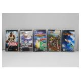 Lot of 5 Sony PSP Racing and Sports Video Games